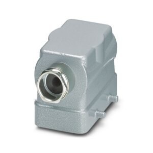 Carcasa aérea HEAVYCON B10, para bloqueo transversal, altura 56 mm, sin prensaestopas 1x Pg16, salida de cable lateral.