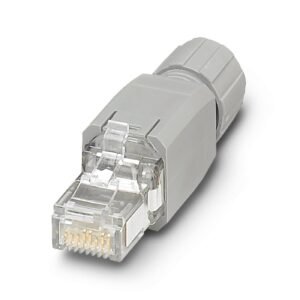 Conector enchufable RJ45, índice de protección: IP20, número de polos: 8, 1 GBit/s, CAT5 (IEC 11801:2002), material: PA,