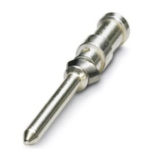 Contacto engastado mecanizado de 1,6, contacto macho individual, sección de conductor 0,75 mm², plateado