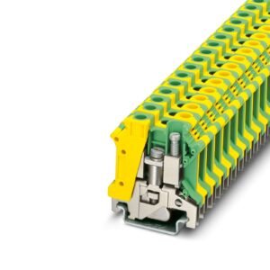 Borne de tierra para carril, tipo de conexión: Conexión por tornillo, número de conexiones: 2, sección:0,5 mm² - 16 mm²,