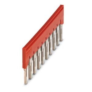 Puente enchufable, paso: 8,2 mm, anchura: 80,3 mm, número de polos: 10, color: rojo