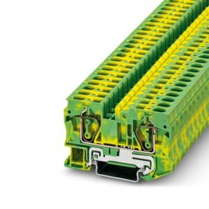 Borne de tierra para carril, tipo de conexión: Conexión por resorte, número de conexiones: 2, sección:0,2 mm² - 10 mm²,