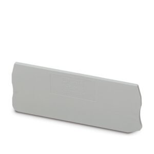 Tapa final, longitud: 84 mm, anchura: 2,2 mm, altura: 36,5 mm, color: gris