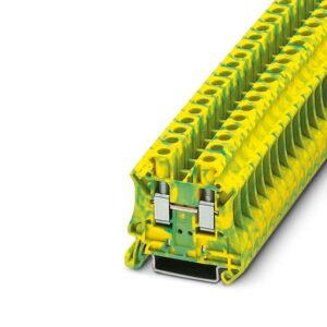 Borne de tierra para carril, tipo de conexión: Conexión por tornillo, número de conexiones: 2, sección:0,2 mm² - 10 mm²,