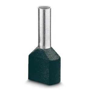 Puntera, longitud del manguito: 8 mm, longitud: 16 mm, color: negro