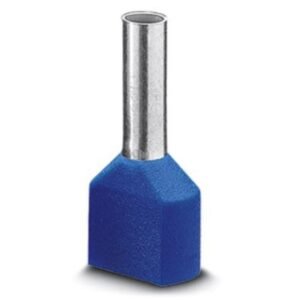 Punteras de conductor, para dos conductores de 2,5 mm², longitud del casquillo: 10 mm, con cuello aislante, estañado gal