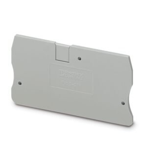 Tapa final, longitud: 69,5 mm, anchura: 2,2 mm, altura: 36 mm, color: gris