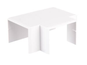 Te plana para cablecanal 40x30mm. color blanco