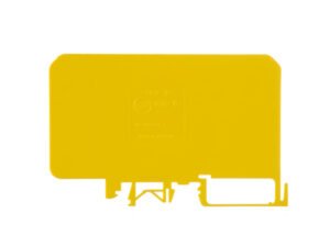 Separador 64x52mm. espesor de 1mm, color amarillo.