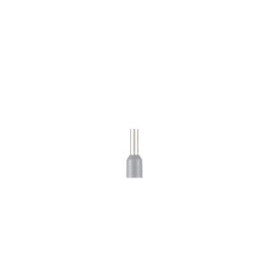 Puntera tubular preaislada de 1x2,5mm. largo 8mm.
