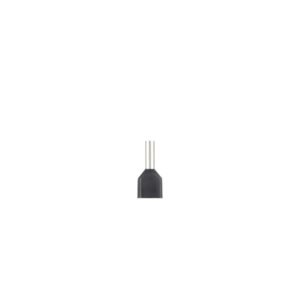 Puntera tubular preaislada de 2x1,5mm. largo 8mm.