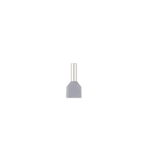 Puntera tubular preaislada de 2x2,5mm. largo 10mm.