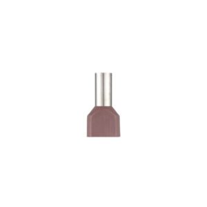 Puntera tubular preaislada de 2x10mm. largo 14mm.