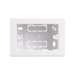 Caja portabastidor universal color blanco (base + tapa)