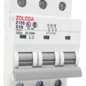 Interruptor termomagnético tripolar curva C 10A (6kA)