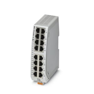 Switch Ethernet estrecho, dieciséis puertos RJ45 con 10/100 Mbit/s en todos los puertos, detección automática de la velo