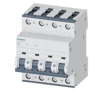 Interruptor Termomagnético (PIA), In:25A, Icn:10kA, Curva C, 4 polos