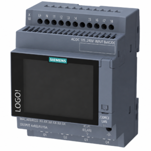 LOGO!9 230RCE, 115 V/230 V/relay, 8 DI/4 DO, memory 800 blocks, modularly expandable, Ethernet,integrated web server, da