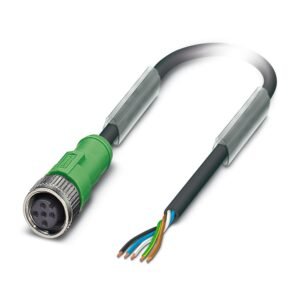Cable para sensores/actuadores, 5-polos, extremo de cable libre, a Hembra recta M12, codificación: A, longitud de cable: