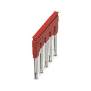 Puente enchufable, paso: 10,2 mm, número de polos: 5, color: rojo