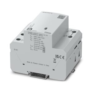 Descargador de corrientes de rayo y sobretensiones compacto, no enchufable, libre de corrientes de fuga, basado en tecno