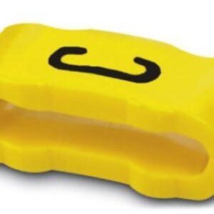 Manguitos de señalización, rotulación con la letra mayúscula: C Letras, amarillo, anchura: 4,3 mm