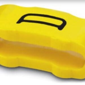 Manguitos de señalización, rotulación con la letra mayúscula: D Letras, amarillo, anchura: 4,3 mm