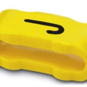 Manguitos de señalización, rotulación con la letra mayúscula: J Letras, amarillo, anchura: 4,3 mm