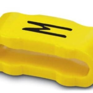 Manguitos de señalización, rotulación con la letra mayúscula: M Letras, amarillo, anchura: 4,3 mm