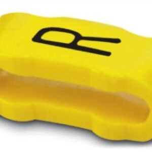 Manguitos de señalización, rotulación con la letra mayúscula: R Letras, amarillo, anchura: 4,3 mm