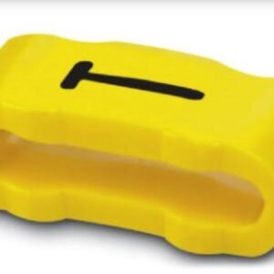 Manguitos de señalización, rotulación con la letra mayúscula: T  Letras, amarillo, anchura: 4,3 mm