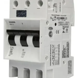 Interruptor Termomagnético (PIA), In:6A, Icn:3kA, Curva C, 3-polos