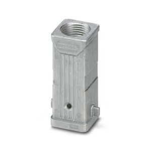 Carcasa aérea, HEAVYCON , D7, para brida longitudinal, aluminio, salida de cable recta.